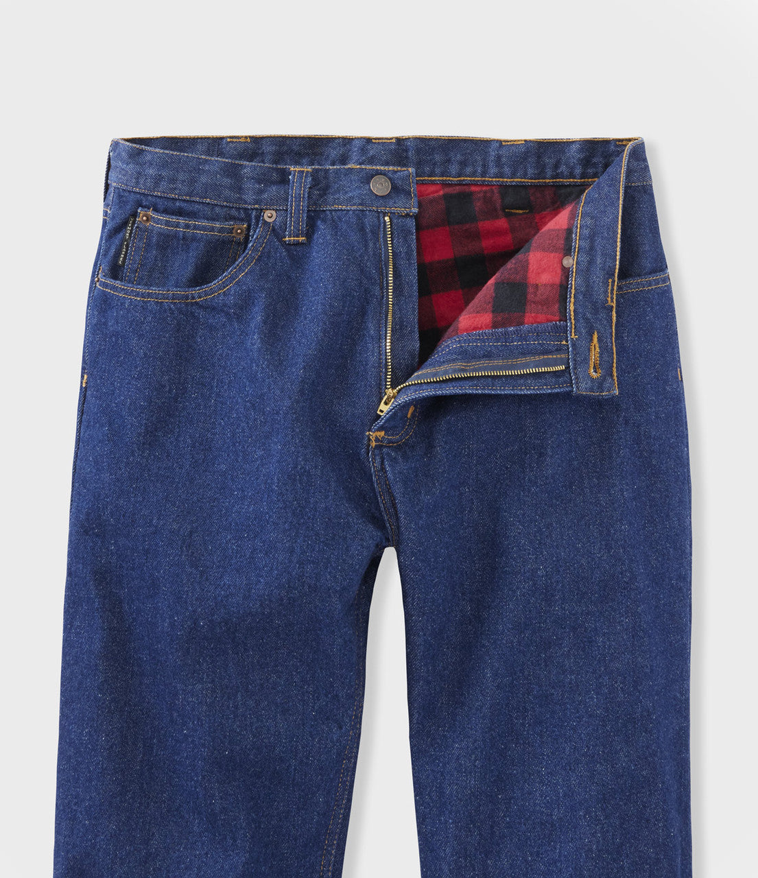 Flannels Inerior Flannel Lined Regular Fit Jeans – Vermont Flannel