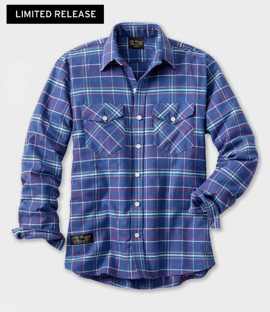 Men's Classic Flannel Shirt - Blue Jay
